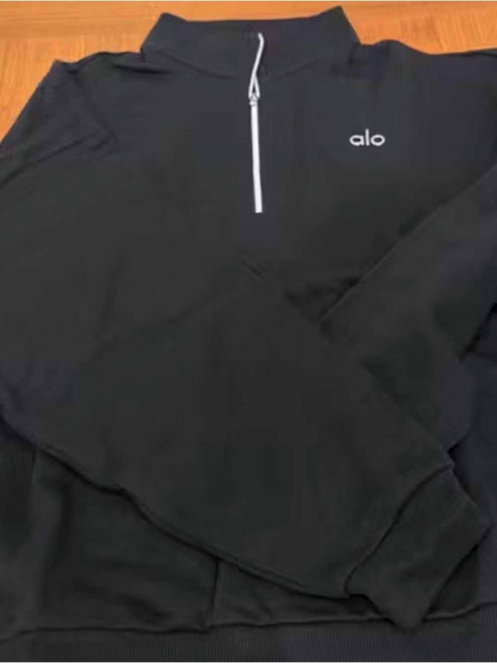 Alo Yoga Accolade 1/4 Zip Pullover Black